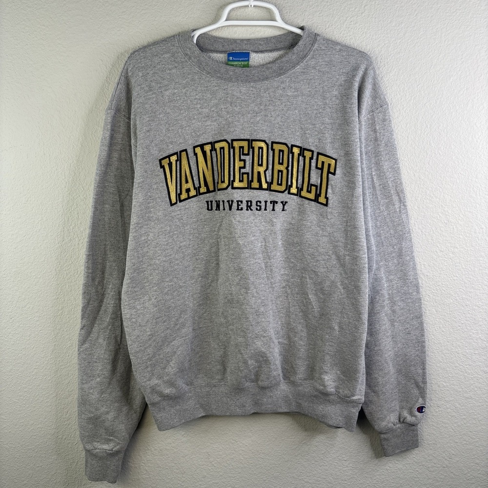 Vanderbilt Commodores Champion Eco Fleece Sweatshirt Mens M Gray SEC RARE